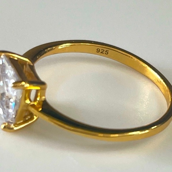 14k Yellow Gold Classic Diamond Ring - Picture 5 of 7